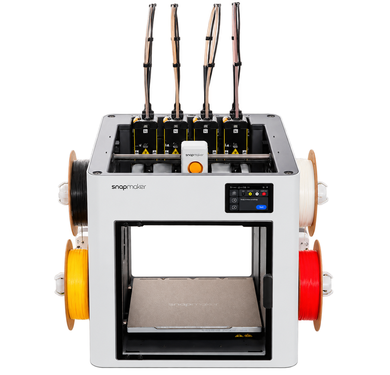 Snapmaker 3D-Drucker mit vier Filamentrollen